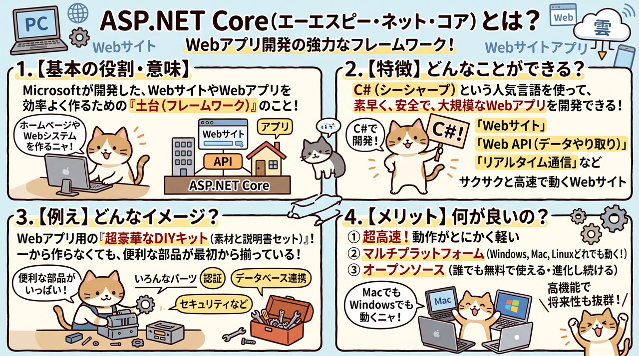 ASP.NET Core（エーエスピー・ドットネット・コア）図解