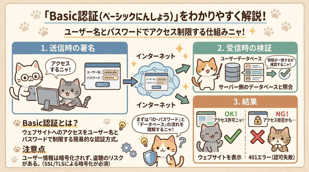 Basic認証（ベーシックにんしょう）