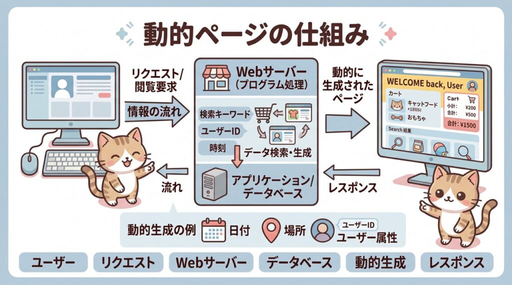 動的ページ(どうてきページ、Dynamic Page)