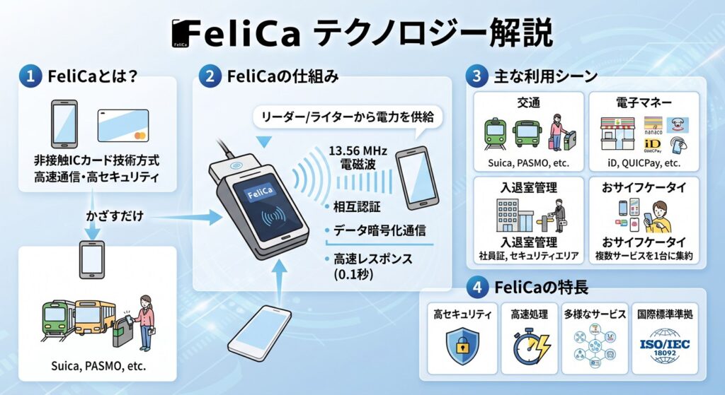 Felicaテクノロジー図解