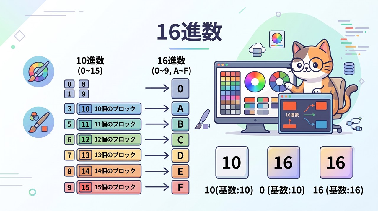 16進数（じゅうろくしんすう、Hexadecimal）
