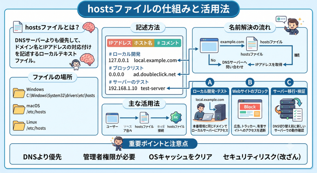 hostsファイルの仕組み