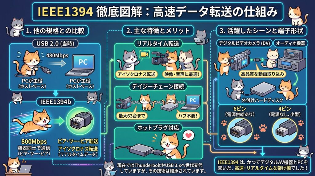 IEEE1394(アイトリプルイーいちさんきゅうよん)