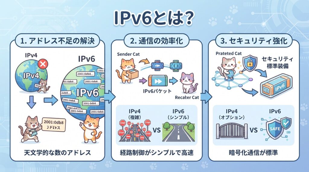 IPv6(アイピーブイシックス)図解