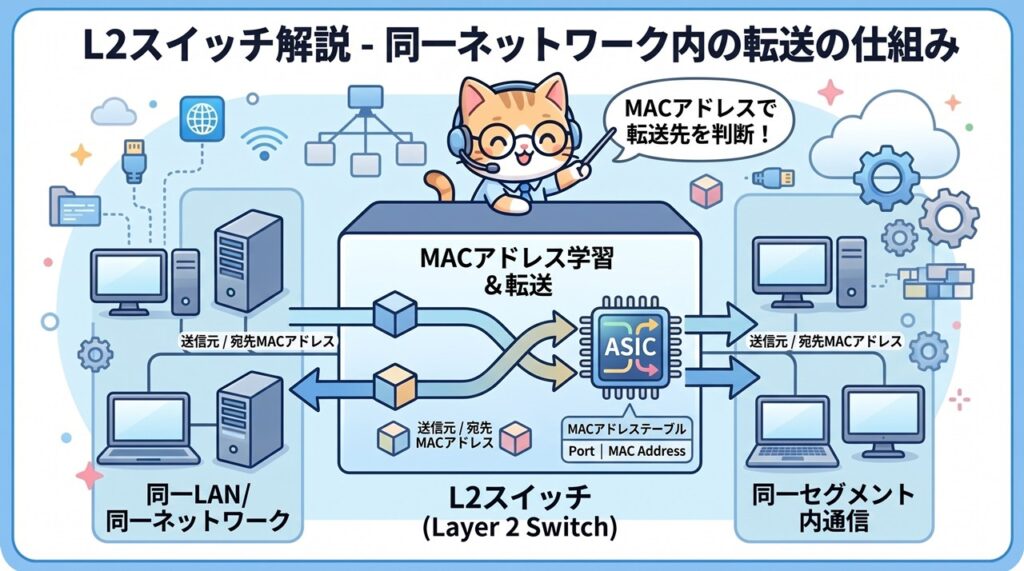 L2スイッチ(レイヤー2スイッチ)