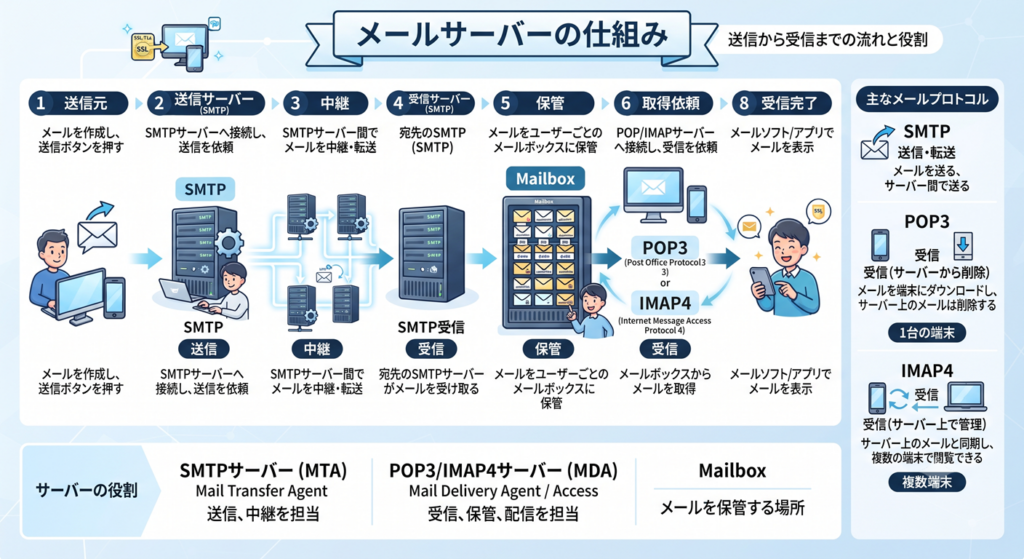 メールサーバーの仕組み