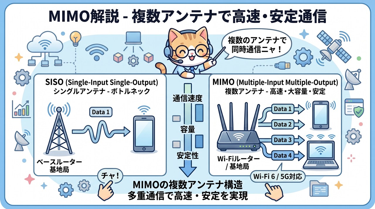 MIMO（Multiple-Input and Multiple-Output、マイモ）