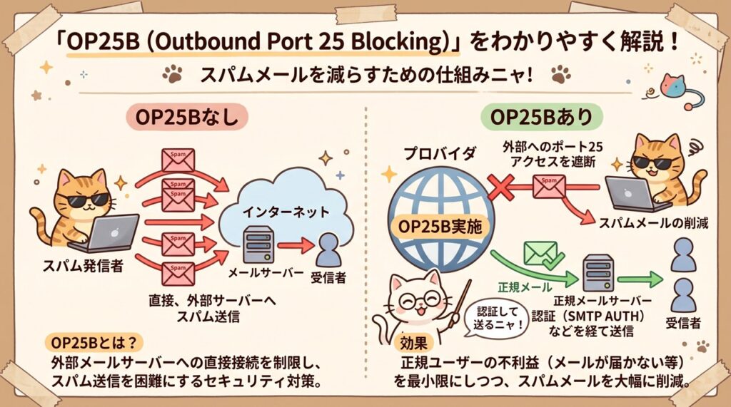 OP25B(Outbound Port 25 Blocking)