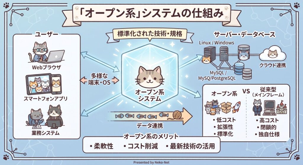 オープン系 図解