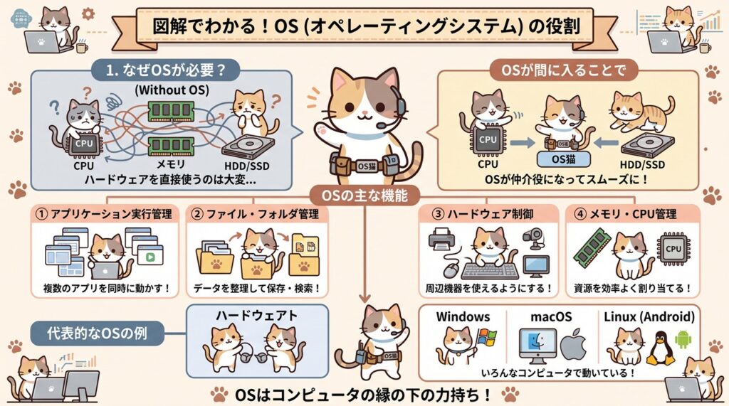 OS（オペレーティングシステム）
