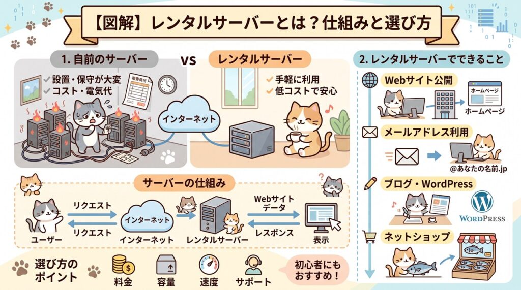 レンタルサーバー(RentalServer)図解