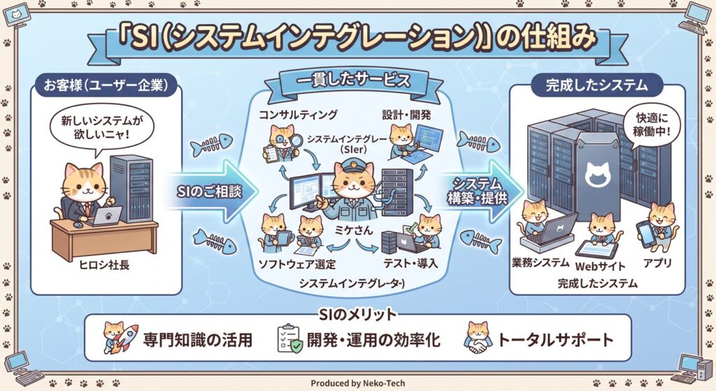 SI（システムインテグレーション）図解