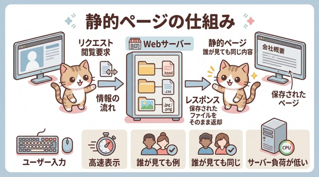 静的ページ(せいてきページ、Static Page)