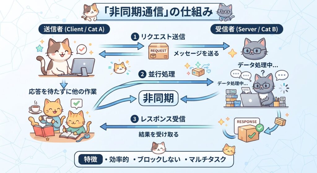 非同期通信図解