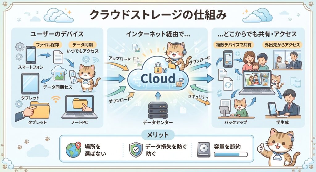 クラウドストレージ図解