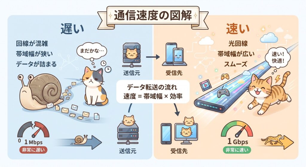 通信速度 図解