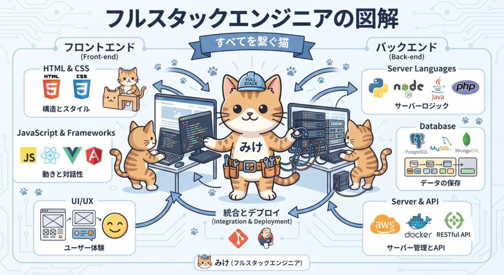 フルスタックエンジニア図解