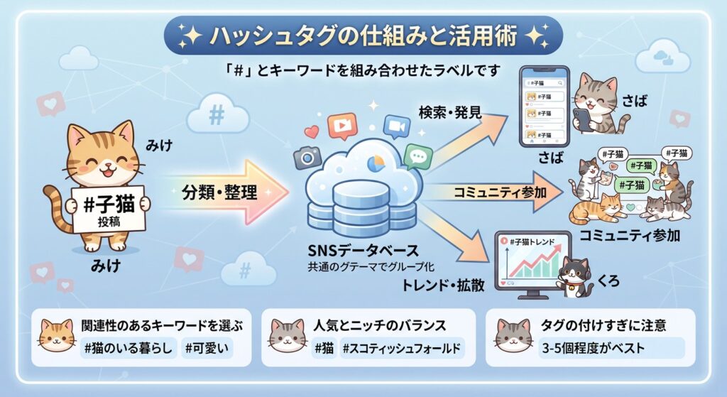 ハッシュタグ図解