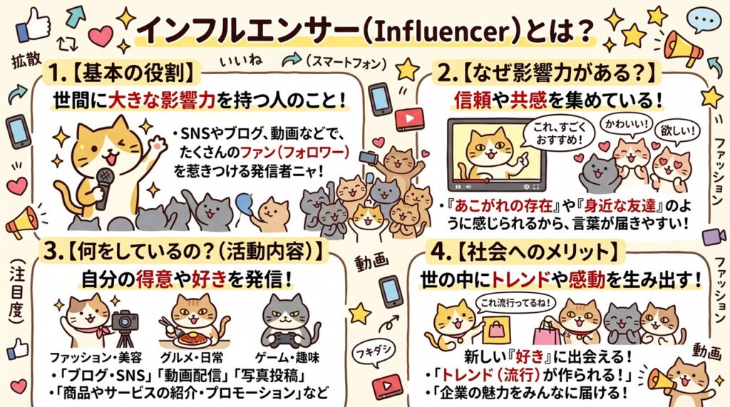 インフルエンサー（Influencer）図解