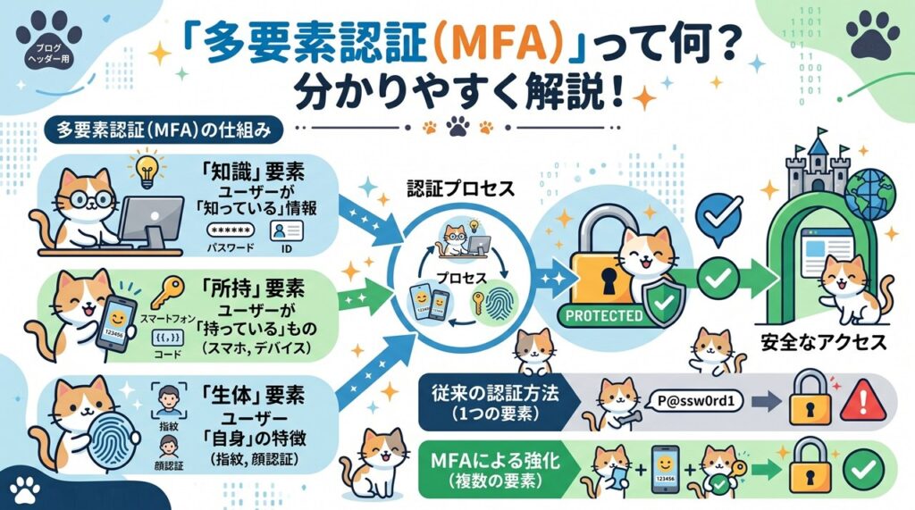 多要素認証(MFA/Multi-Factor Authentication)