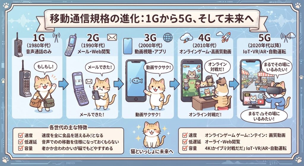 移動通信規格 図解