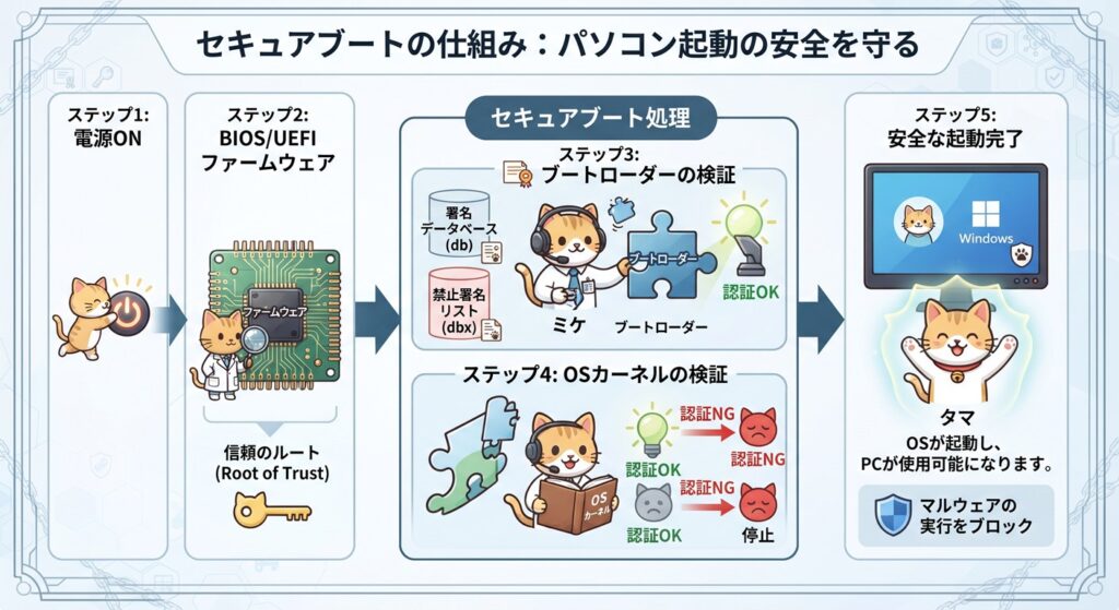 セキュアブート図解