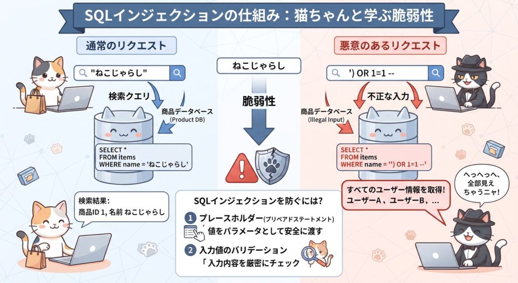 SQLインジェクション図解