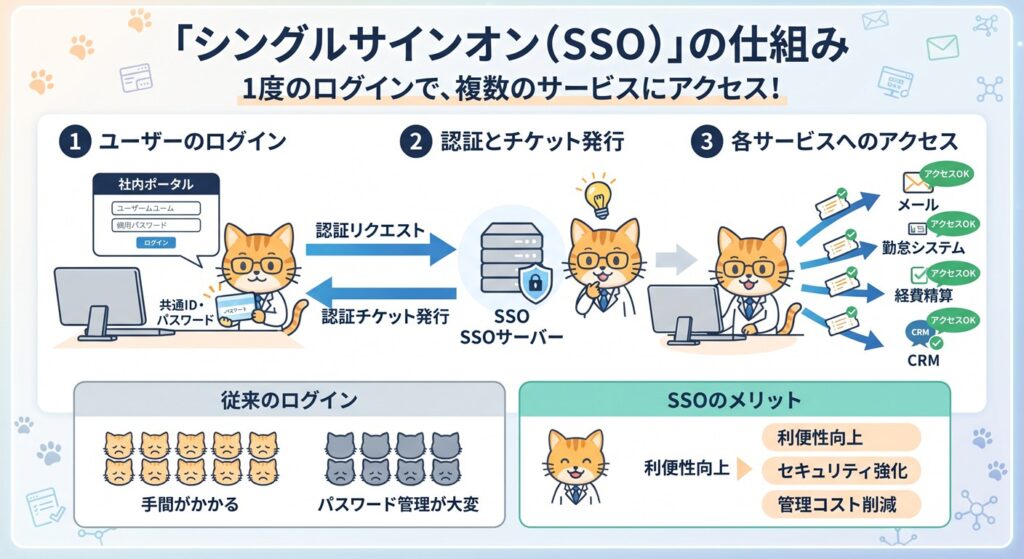シングルサインオン図解