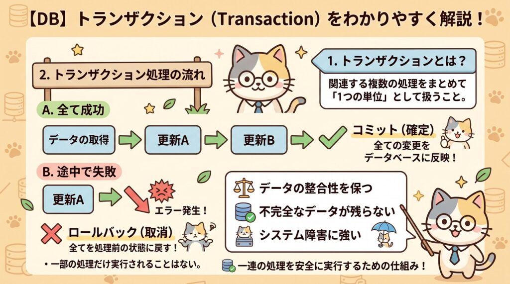 【DB】トランザクション（Transaction）