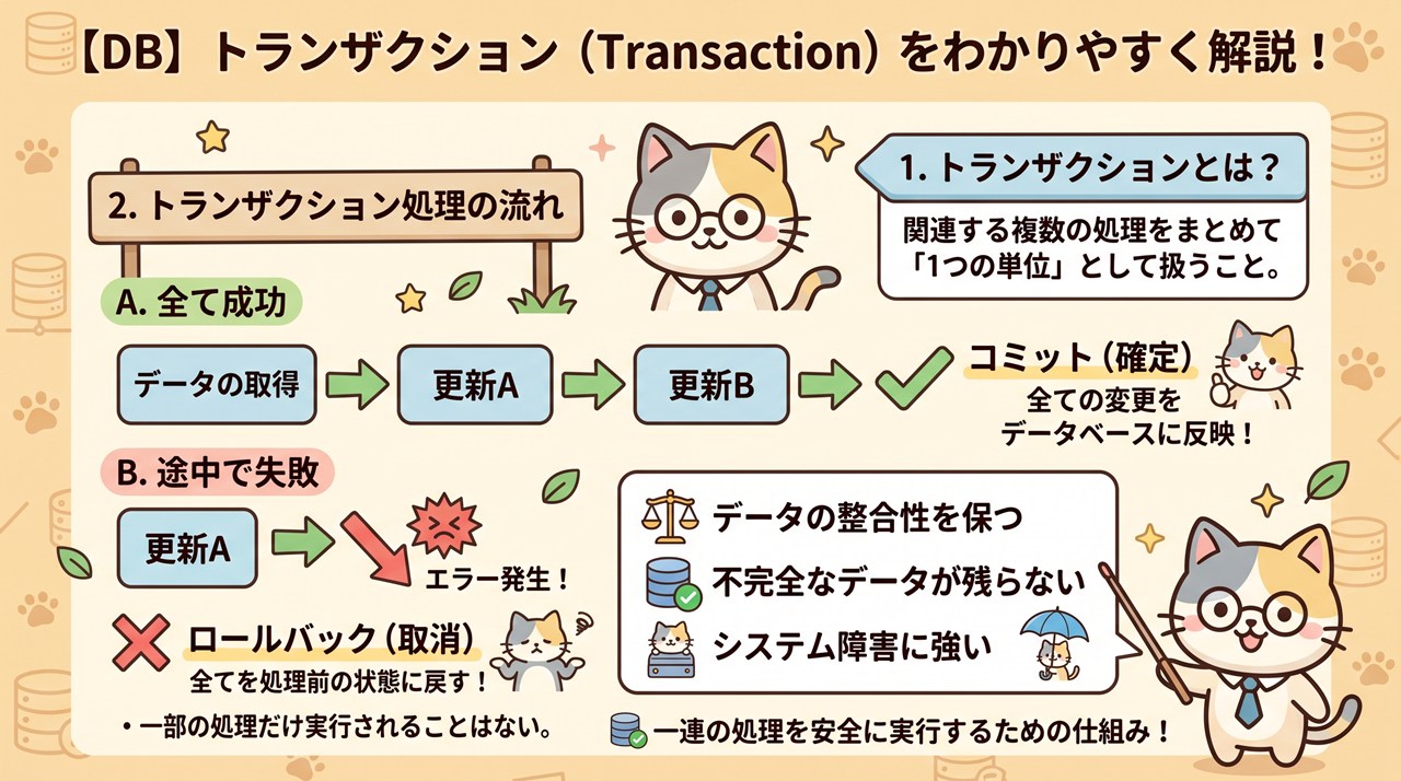 【DB】トランザクション（Transaction）
