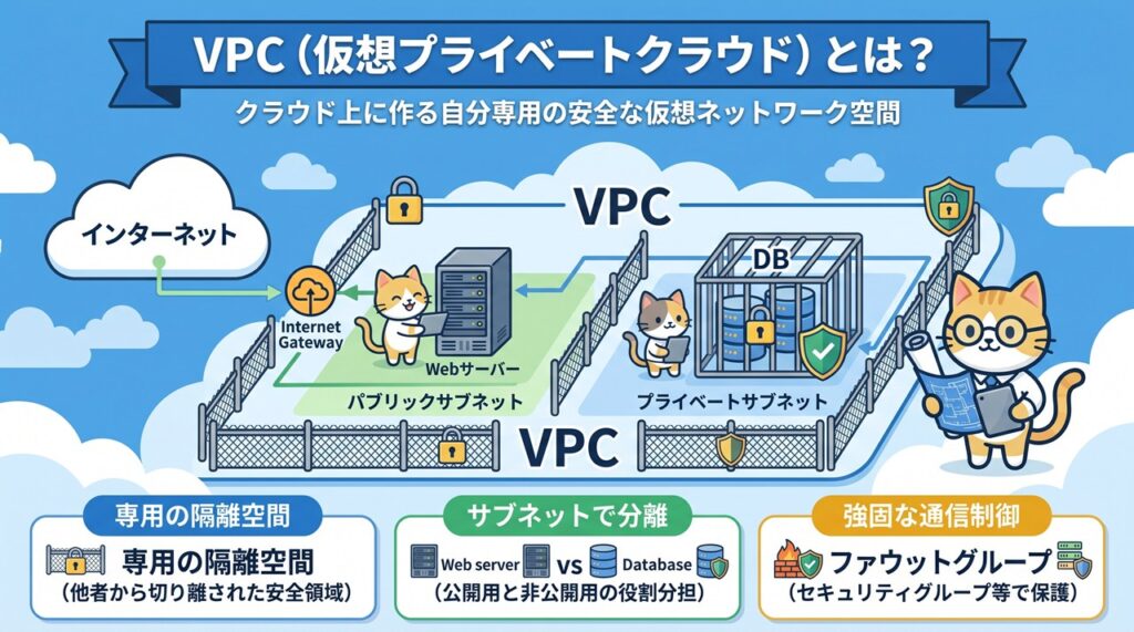 VPC(Virtual Private Cloud/仮想プライベートクラウド)