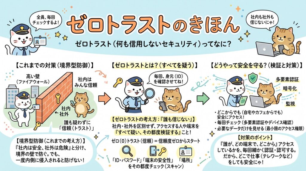 ゼロトラスト（zero trust）図解