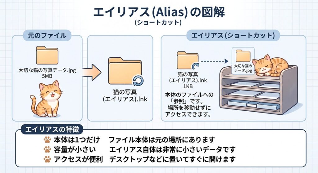 エイリアス（alias）