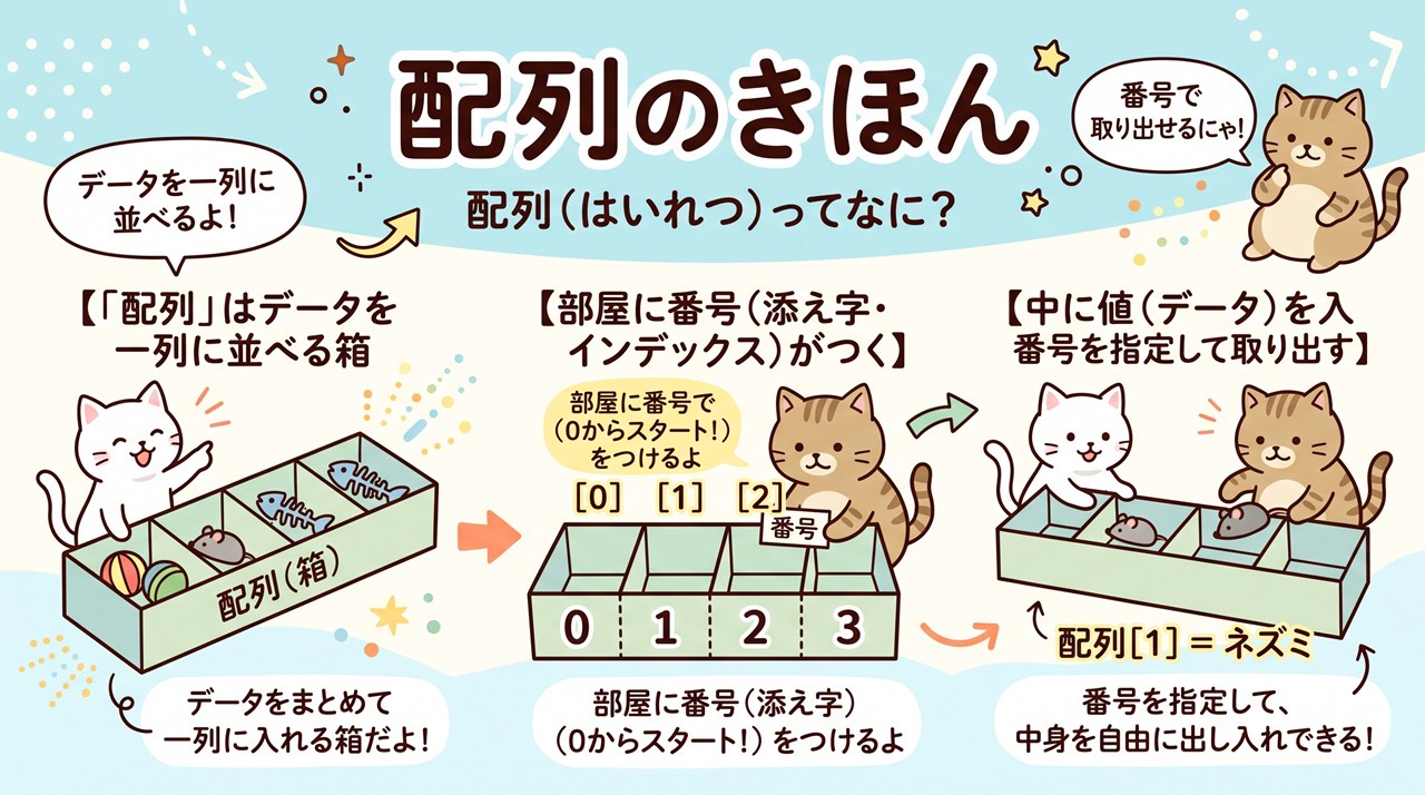 配列（はいれつ／Array）図解
