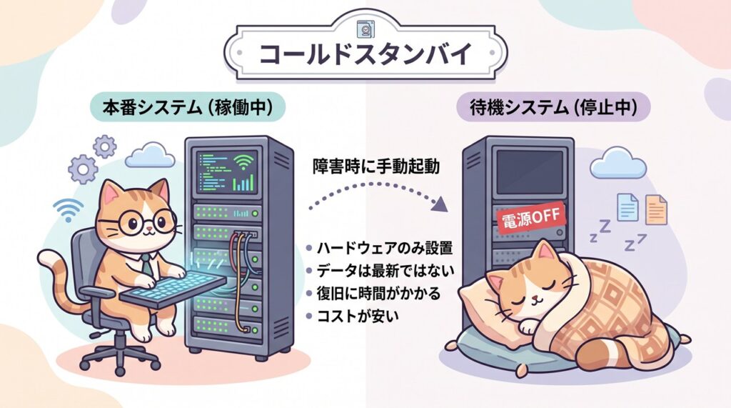 コールドスタンバイ（Cold Standby）