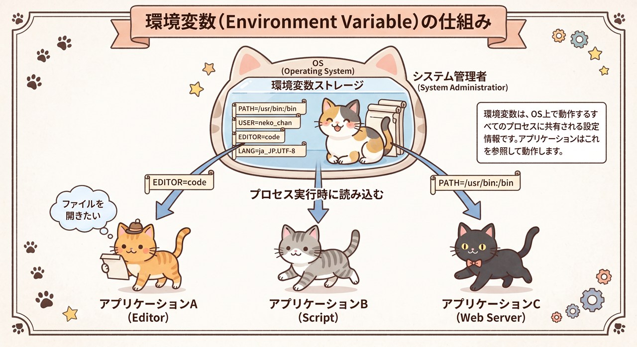 環境変数（environment variable）