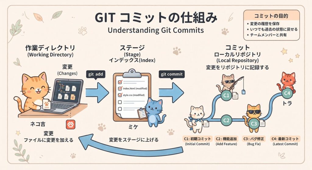 【Git】コミット（Commit）