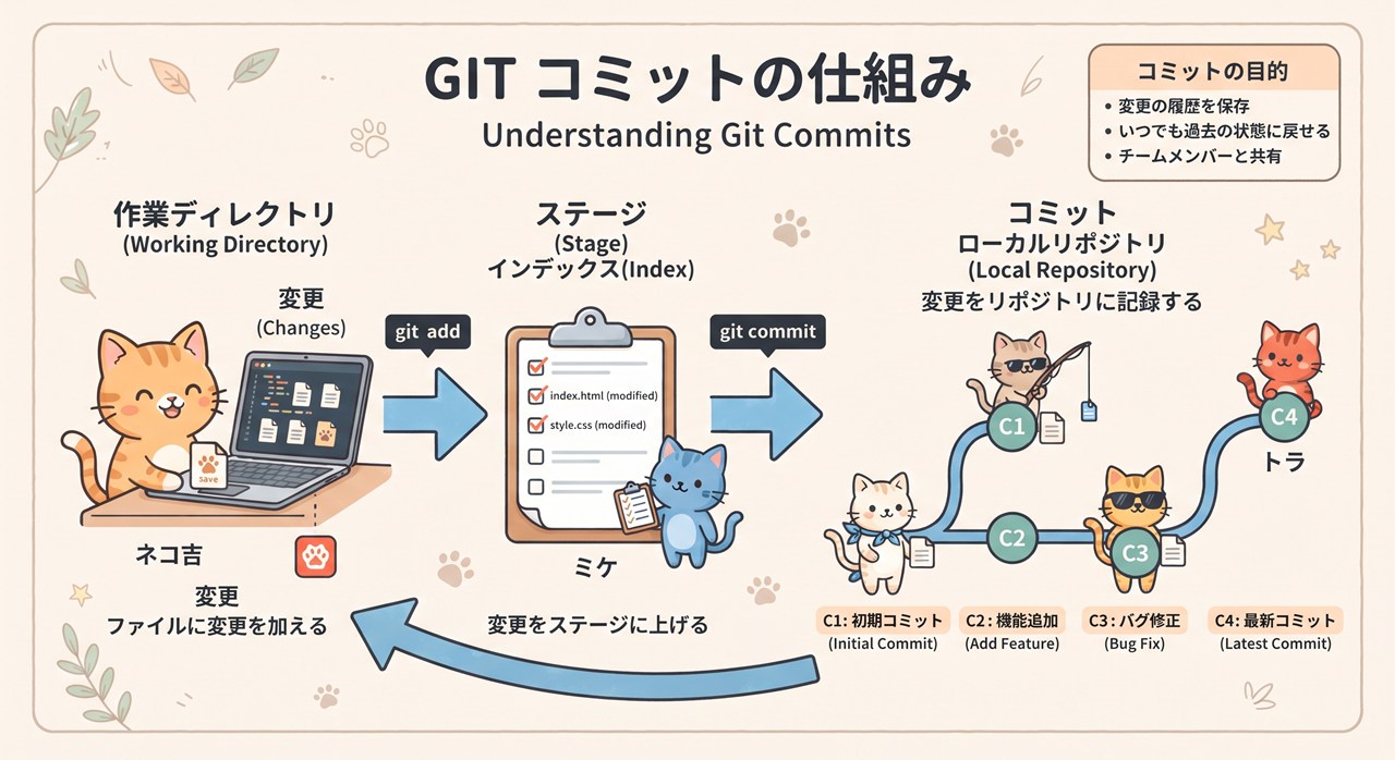 【Git】コミット（Commit）