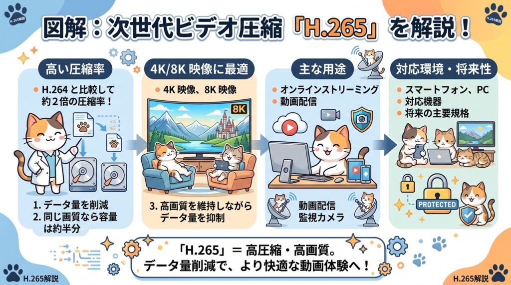 H.265（High Efficiency Video Coding／エイチニーロクゴ）