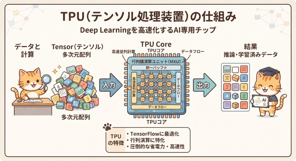 TPU(Tensor Processing Unit/テンソル処理装置)