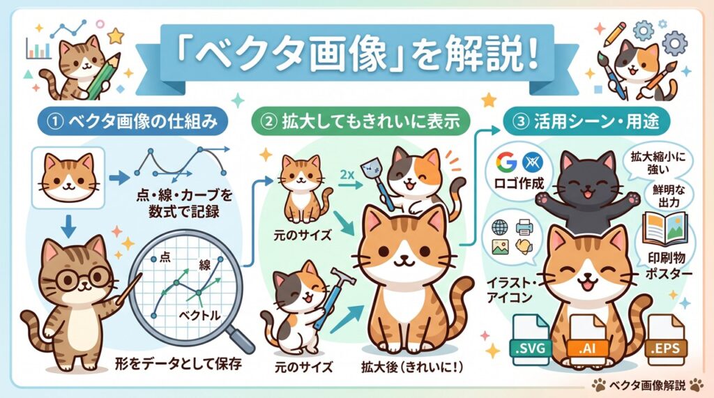 ベクタ画像(vector image)図解