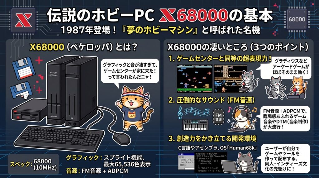 X68000（エックス ろくまんはっせん）図解
