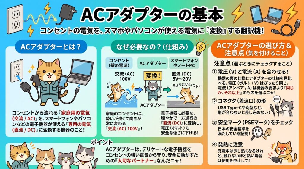 ACアダプター（AC Adapter）図解