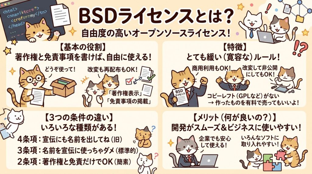 BSDライセンス図解