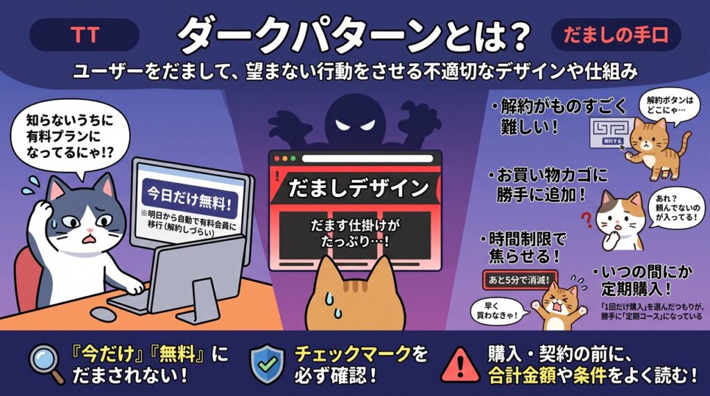 ダークパターン（Dark Pattern）図解