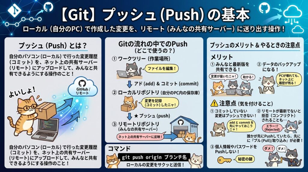 【Git】プッシュ（Push）図解