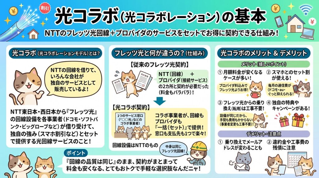 光コラボ（光コラボレーション）図解