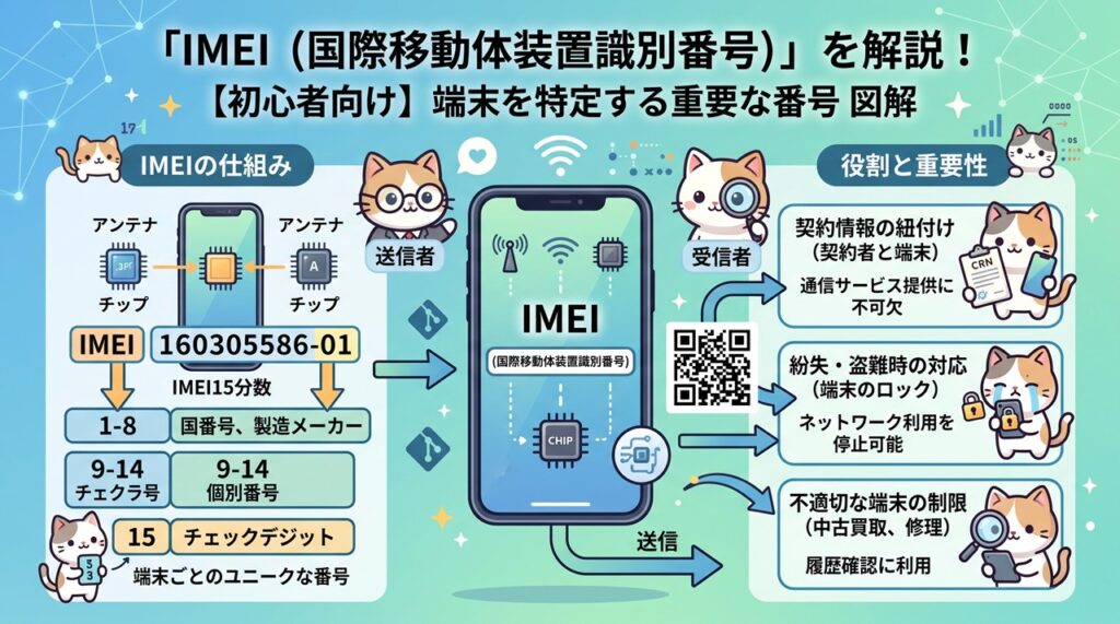 IMEI（国際移動体装置識別番号／International Mobile Equipment Identity）