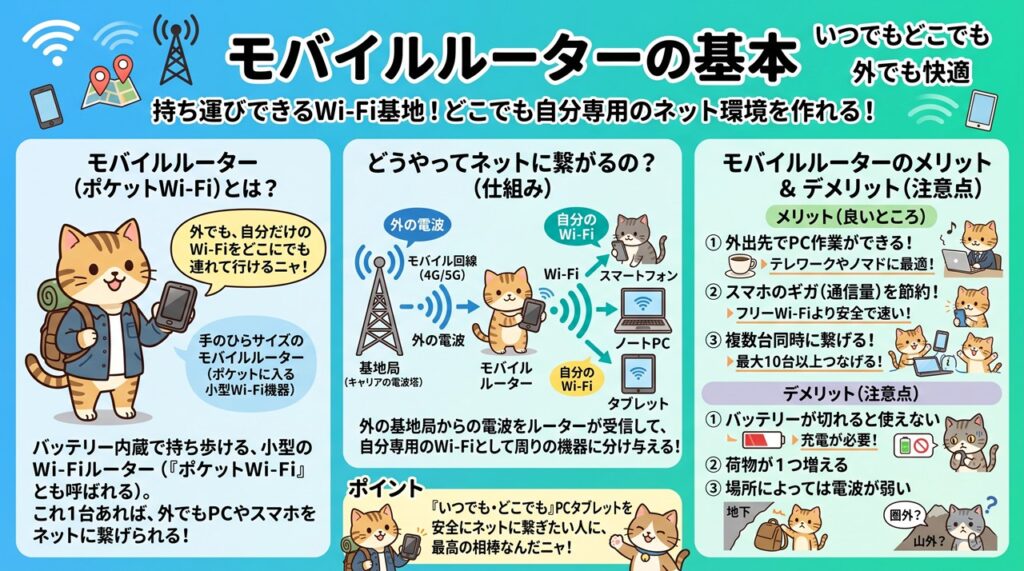 モバイルルーター（Mobile Router）図解