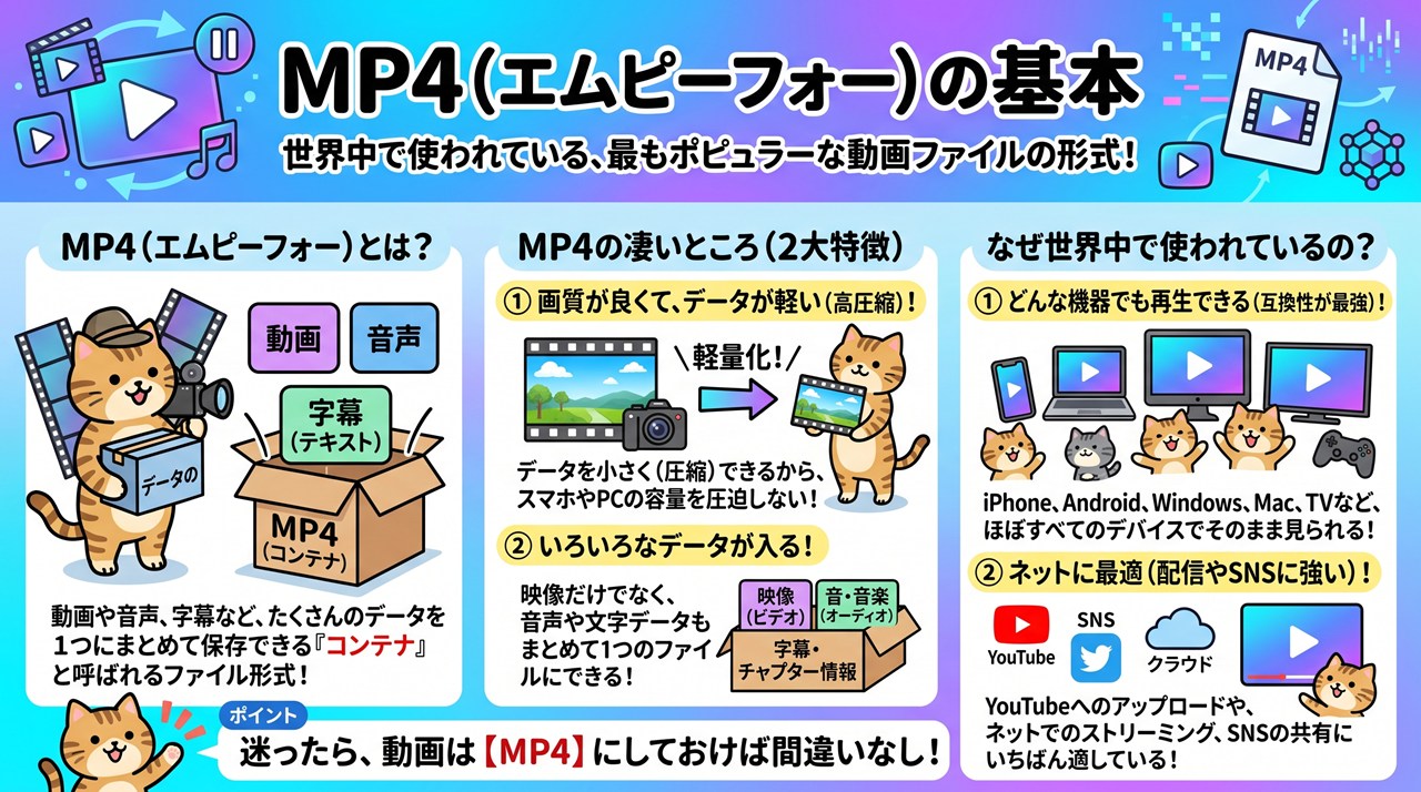 MP4（エムピーフォー）図解